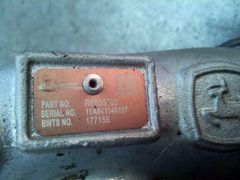 Номера турбокомпрессора John Deere
